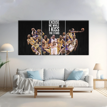Load image into Gallery viewer, Basketball Sports - Kobe Bryant Kiss The Stars Canvas Photo Prints