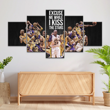 Load image into Gallery viewer, Basketball Sports - Kobe Bryant Kiss The Stars Canvas Photo Prints