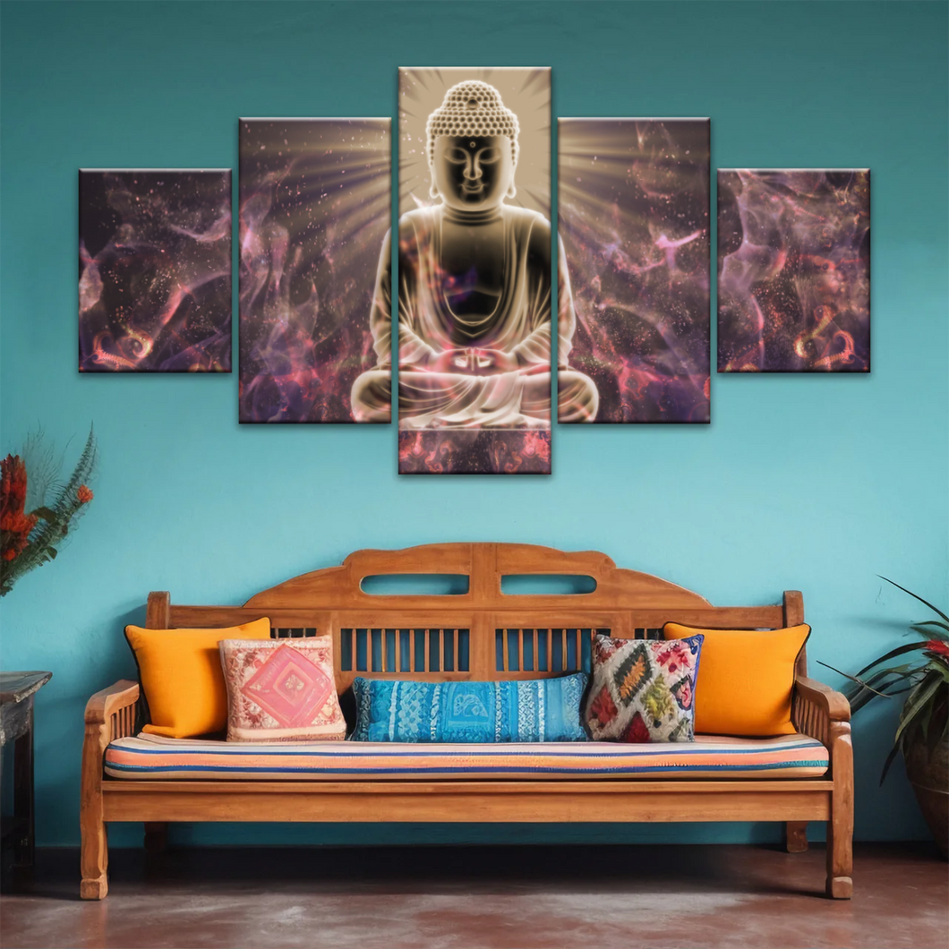 Sitting Buddha Meditation Canvas Photos Print