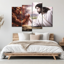 Load image into Gallery viewer, God Jesus Christ Good vs Devil Satan Evil Lucifer Wall Art