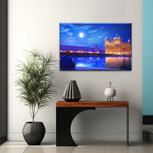 Golden Temple Harmandir Sahib In The City of Amritsar Punjab India Canvas Art Print