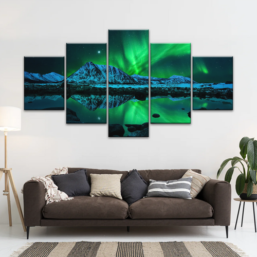 Aurora Northern Lights Canvas Prints Wall Art