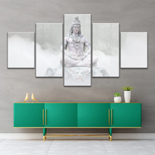 Load image into Gallery viewer, Hindu Deity Statue Shiva in the Mist Canvas Prints Wall Art