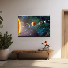Load image into Gallery viewer, Solar System Universe Sun And Planets Canvas Wall Prints